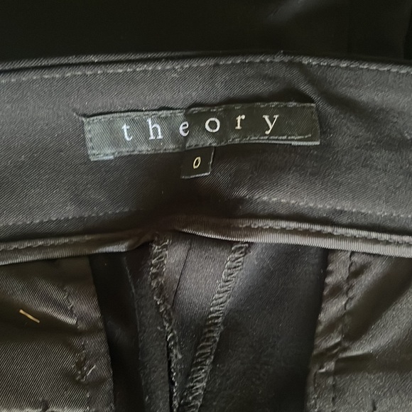 Theory pencil work skirt cotton pockets black size 0 - Picture 5 of 5